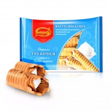 Вафельные трубочки с варёной сгущёнкой и зефиром 340 гр